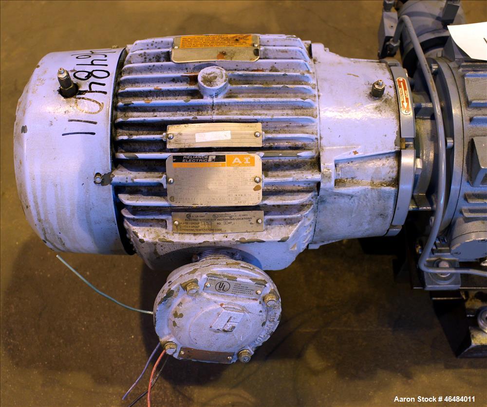 Used Waukesha Rotary Positive Displacement Pump, Model 030U2, 316 Stainless Steel. Approximately 36 gallons per minute at 250 psi maximum pressure at 600 rpm capacity, 0.060 gallon displacement per r...