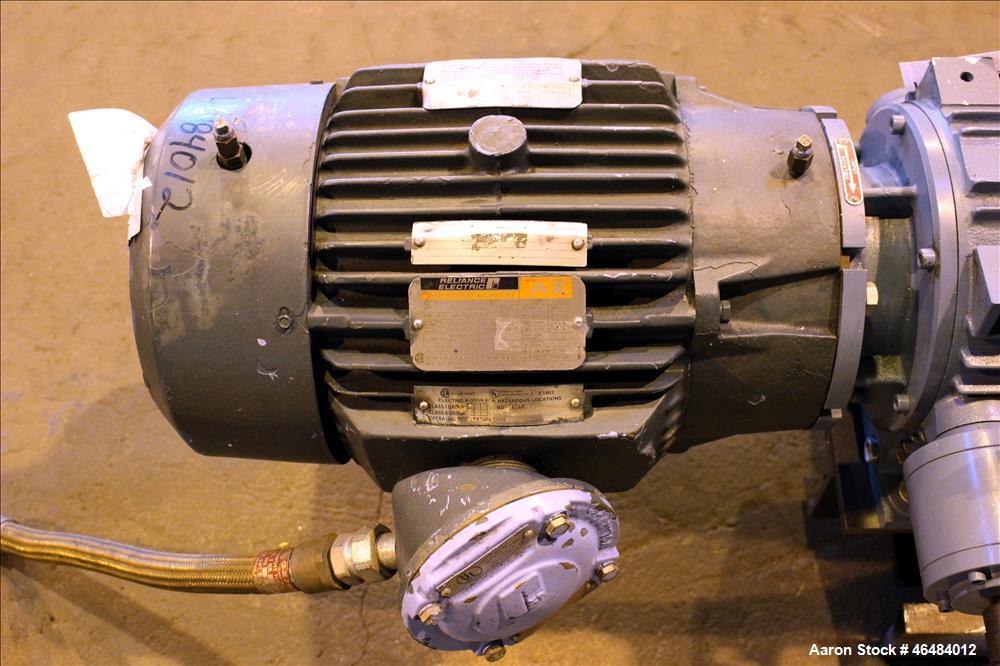 Used Waukesha Rotary Positive Displacement Pump, Model 030U2, 316 Stainless Steel. Approximately 36 gallons per minute at 250 psi maximum pressure at 600 rpm capacity, 0.060 gallon displacement per r...