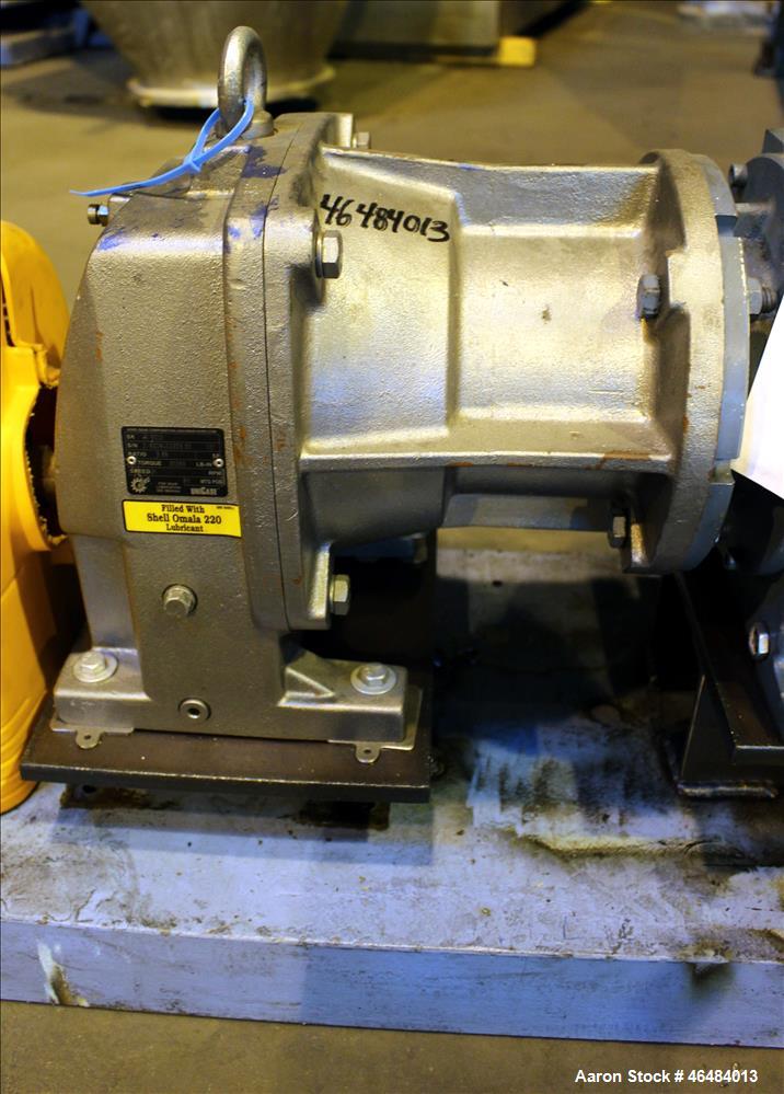Used Waukesha Rotary Positive Displacement Pump, Model 030U2, 316 Stainless Steel. Approximately 36 gallons per minute at 250 psi maximum pressure at 600 rpm capacity, 0.060 gallon displacement per r...
