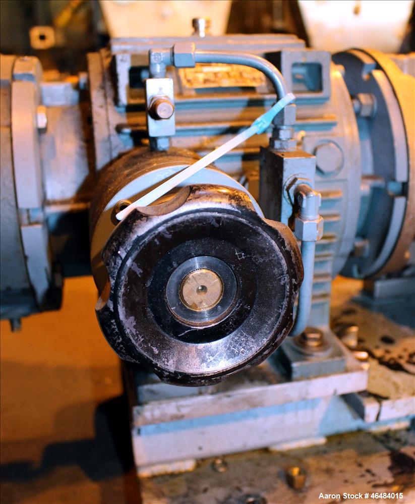 Used Waukesha Rotary Positive Displacement Pump, Model 030U2AP, 316 Stainless Steel. Approximately 36 gallons per minute at 250 psi maximum pressure at 600 rpm capacity, 0.060 gallon displacement per...