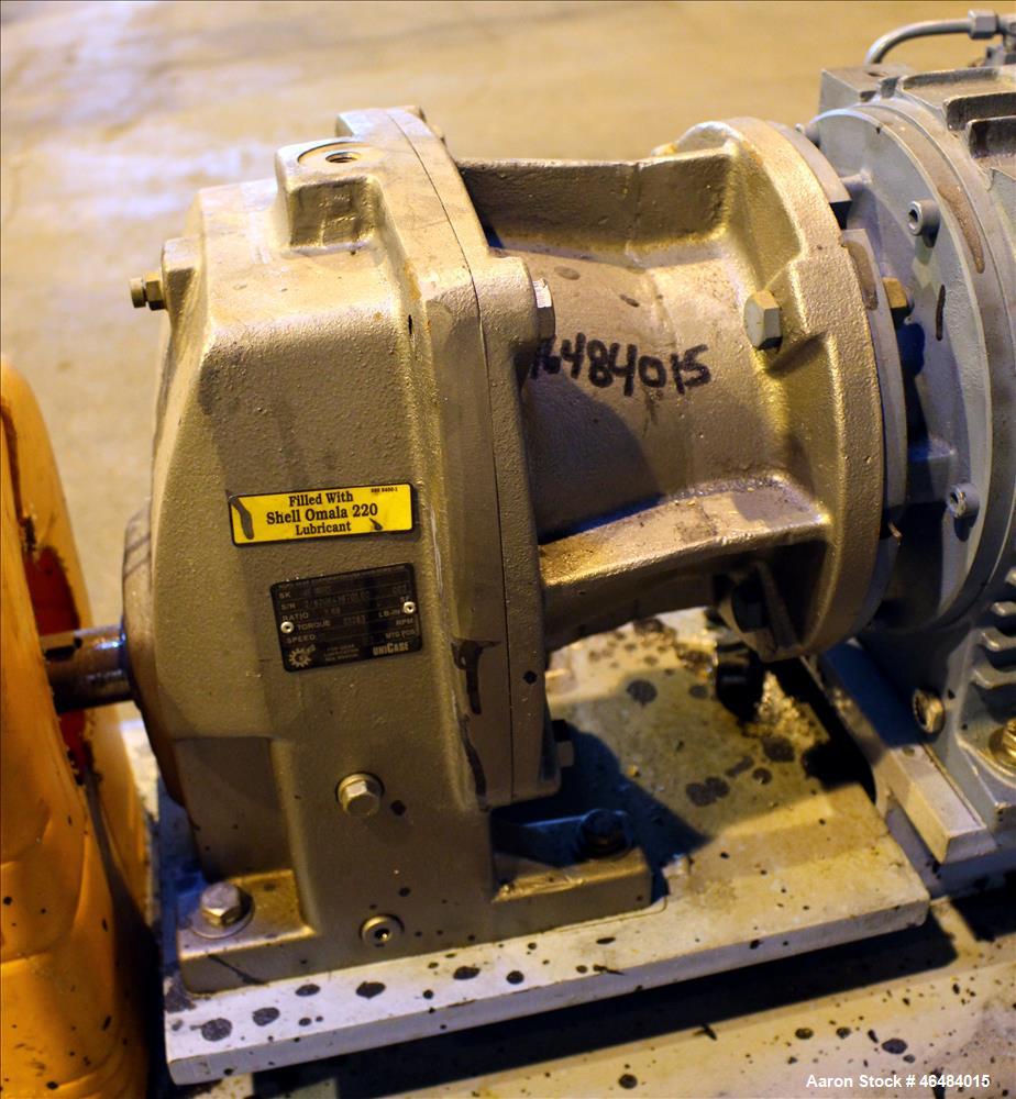 Used Waukesha Rotary Positive Displacement Pump, Model 030U2AP, 316 Stainless Steel. Approximately 36 gallons per minute at 250 psi maximum pressure at 600 rpm capacity, 0.060 gallon displacement per...
