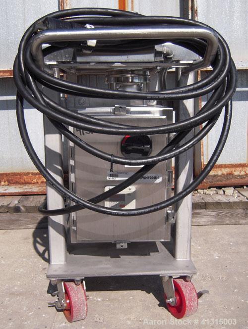 Used Waukesha Rotary Positive Displacement Pump, Model 030, 316 Stainless Steel. Approximately 36 gallons per minute at 100 psi at 600 rpm capacity, .06 gallon displacement per revolution. Stainless ...