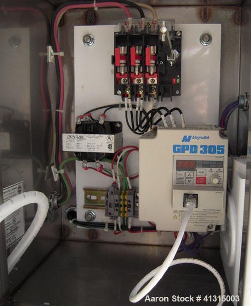 Used Waukesha Rotary Positive Displacement Pump, Model 030, 316 Stainless Steel. Approximately 36 gallons per minute at 100 psi at 600 rpm capacity, .06 gallon displacement per revolution. Stainless ...