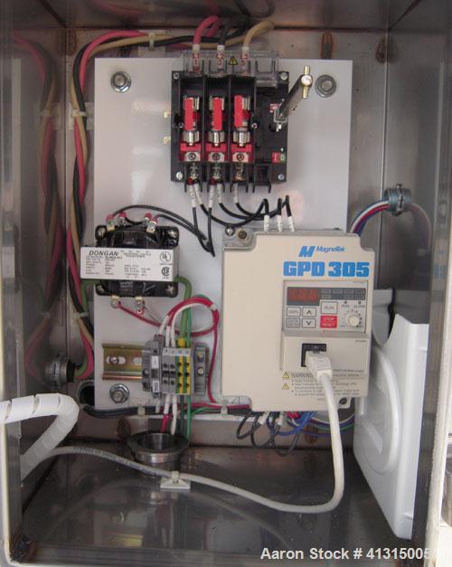 Used Waukesha Rotary Positive Displacement Pump, Model 030, 316 Stainless Steel. Approximately 36 gallons per minute at 100 psi at 600 rpm capacity, .06 gallon displacement per revolution. Stainless ...