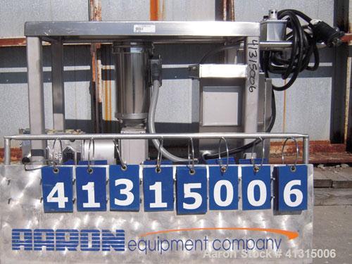 Used Waukesha Rotary Positive Displacement Pump, Model 030, 316 Stainless Steel. Approximately 36 gallons per minute at 100 psi at 600 rpm capacity, .06 gallon displacement per revolution. Stainless ...