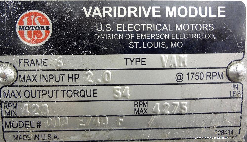 Used Waukesha Rotary Positive Displacement Pump, Model 030, 316 Stainless Steel. Approximately 36 gallons per minute at 100 psi at 600 rpm capacity, (.06) gallon displacement per revolution. 1-1/2" T...