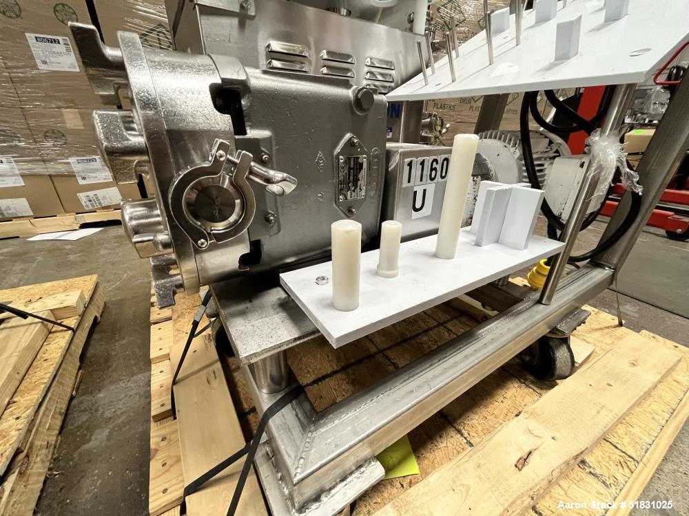 Used Waukesha Stainless Steel Positive Displacement Pump, Model 030. S/N 176922-96.