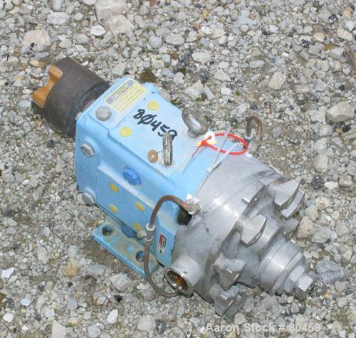 Used Stainless Steel Waukesha Rotary Positive Displacement Pump, Model 030