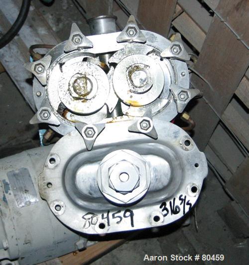 Used Stainless Steel Waukesha Rotary Positive Displacement Pump, Model 030