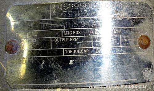 Used Stainless Steel Waukesha Rectangular Flange Universal Rotary Positive Displacement Pump, Model 034