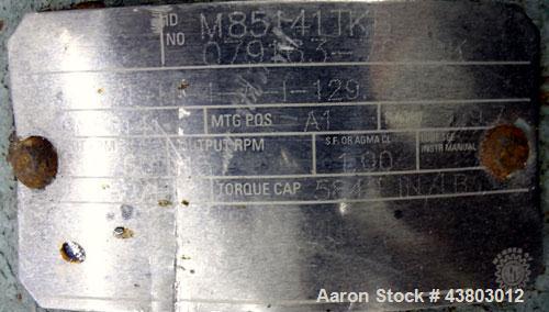 Used Waukesha Rectangular Flange Universal Rotary Positive Displacement Pump, Model 034, 316 Stainless Steel. Approximately 24 gallons per minute at 200 psi at 400 rpm, 0.060 gallon displacement per ...