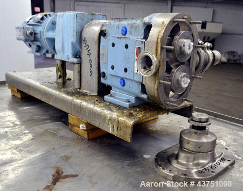 Used Stainless Steel Waukesha Universal Rotary Positive Displacement Pump, Mode