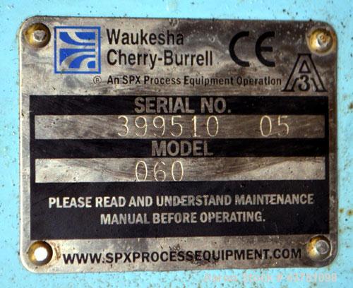 Used Stainless Steel Waukesha Universal Rotary Positive Displacement Pump, Mode