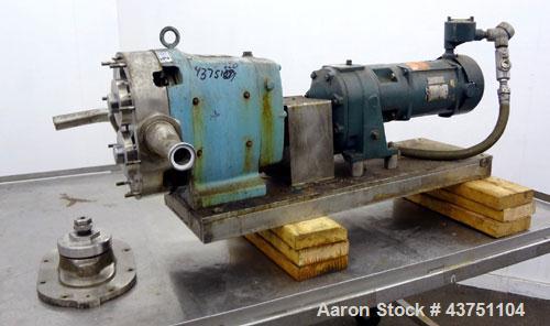 Used Stainless Steel Waukesha Universal Rotary Positive Displacement Pump, Mode