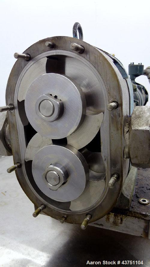 Used Stainless Steel Waukesha Universal Rotary Positive Displacement Pump, Mode
