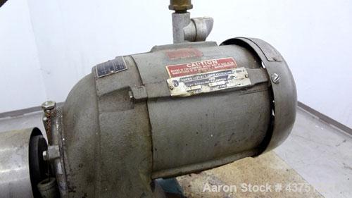 Used Stainless Steel Waukesha Universal Rotary Positive Displacement Pump, Model 060