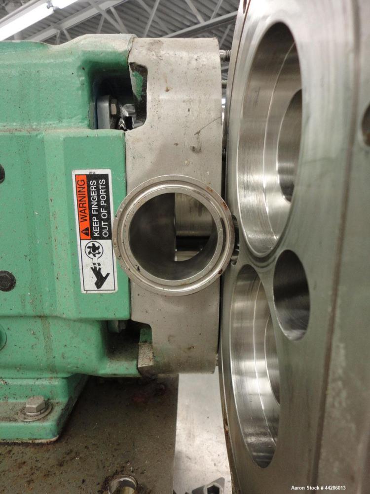 Used Stainless Steel Waukesha Rotary Positive Displacement Pump, Model 060