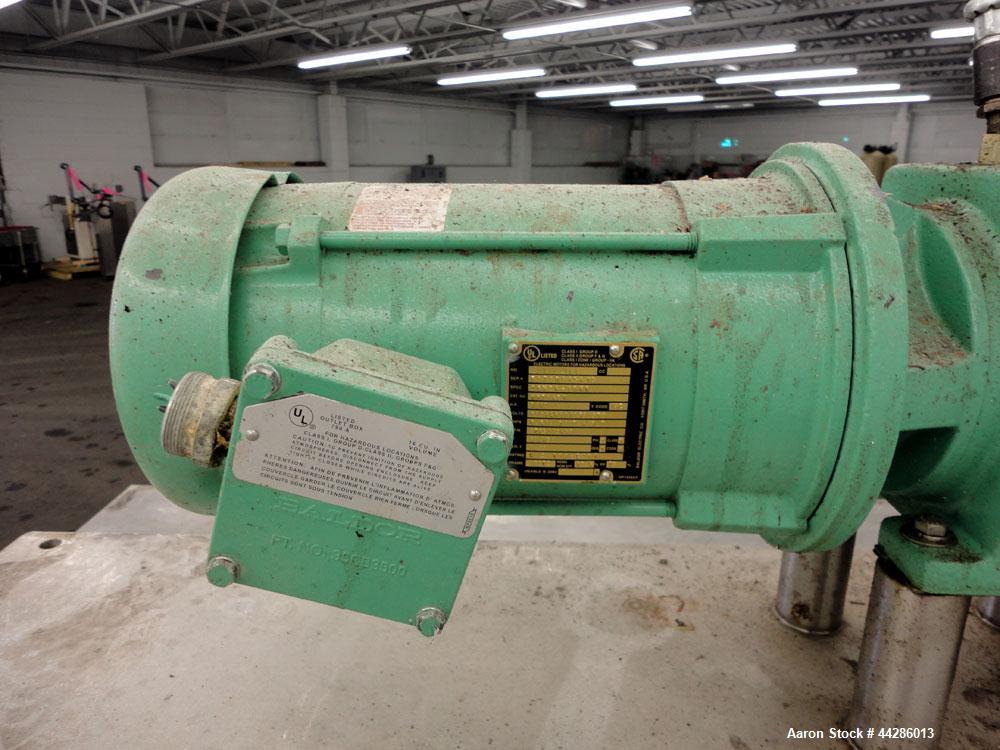 Used Stainless Steel Waukesha Rotary Positive Displacement Pump, Model 060