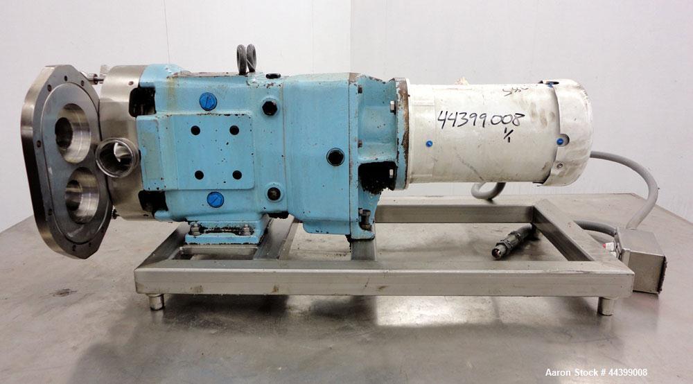 Used Stainless Steel Waukesha Positive Displacement Pump, Model 060