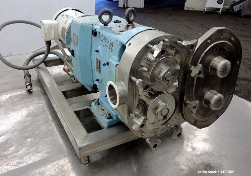 Used Stainless Steel Waukesha Positive Displacement Pump, Model 060