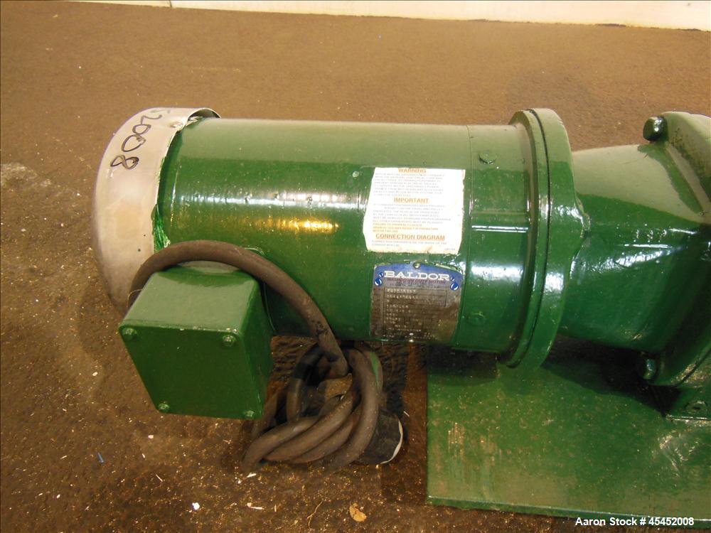 Used Stainless Steel Waukesha Rotary Positive Displacement Pump, Model 060