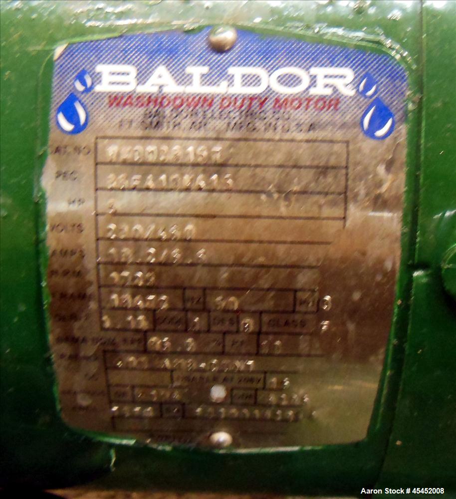 Used Stainless Steel Waukesha Rotary Positive Displacement Pump, Model 060