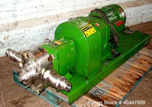waukesha displacement positive pump sanitary threaded inlet outlet hp stainless head