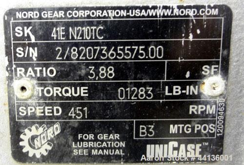 Used Waukesha Universal Rotary Positive Displacement Pump, Model 130, 316 Stainless Steel. Approximately 130 gallons per minute at 100 psi at 600 rpm capacity, 0.254 gallon displacement per revolutio...