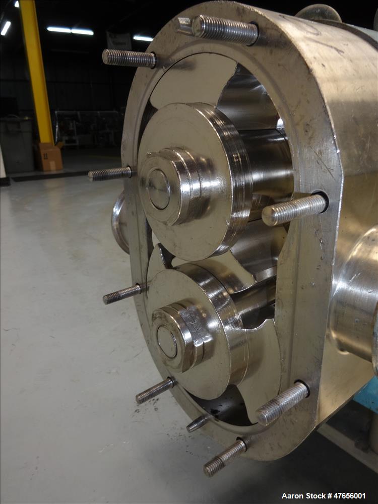 Used Waukesha Horizontal Rotary Positive Displacement Pump, Model 130, 316 Stai