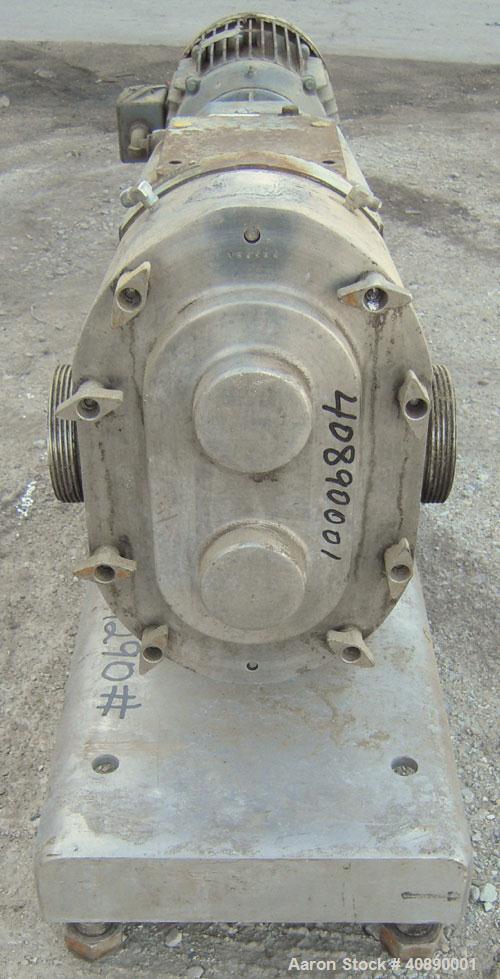 Used Stainless Steel Waukesha Positive Displacement Pump, model 220