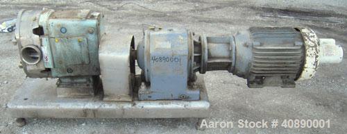 Used Stainless Steel Waukesha Positive Displacement Pump, model 220