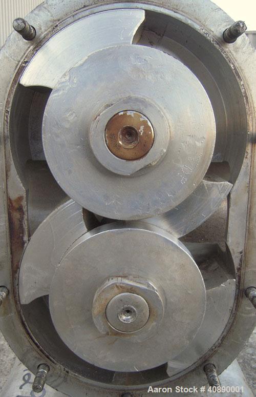 Used Stainless Steel Waukesha Positive Displacement Pump, model 220
