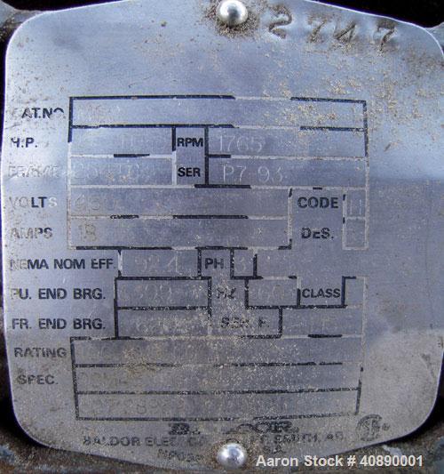 Used Stainless Steel Waukesha Positive Displacement Pump, model 220