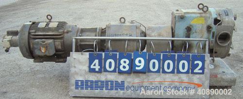 Used Stainless Steel Waukesha Positive Displacement Pump, model 220