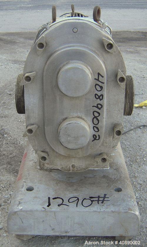 Used Stainless Steel Waukesha Positive Displacement Pump, model 220
