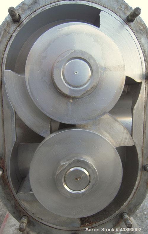 Used Stainless Steel Waukesha Positive Displacement Pump, model 220