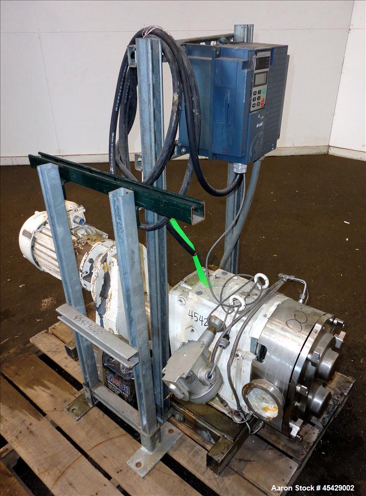 Used Stainless Steel Waukesha Positive Displacement Pump, Model 223
