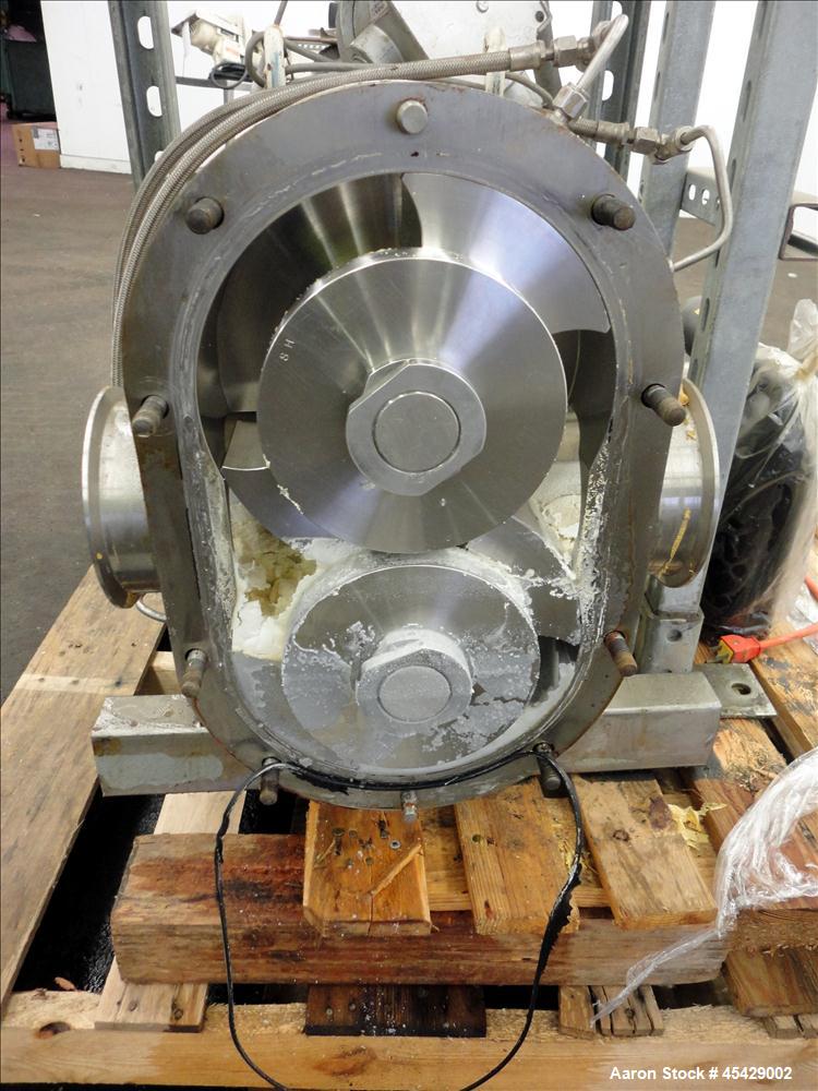 Used Stainless Steel Waukesha Positive Displacement Pump, Model 223