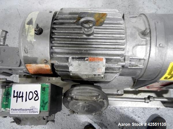 Used Stainless Steel Waukesha rotary lobe pump, model 30,