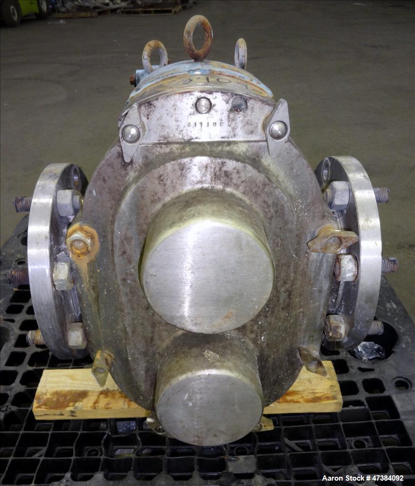 Used Waukesha Rotary Positive Displacement Pump, Model 320, Stainless Steel.