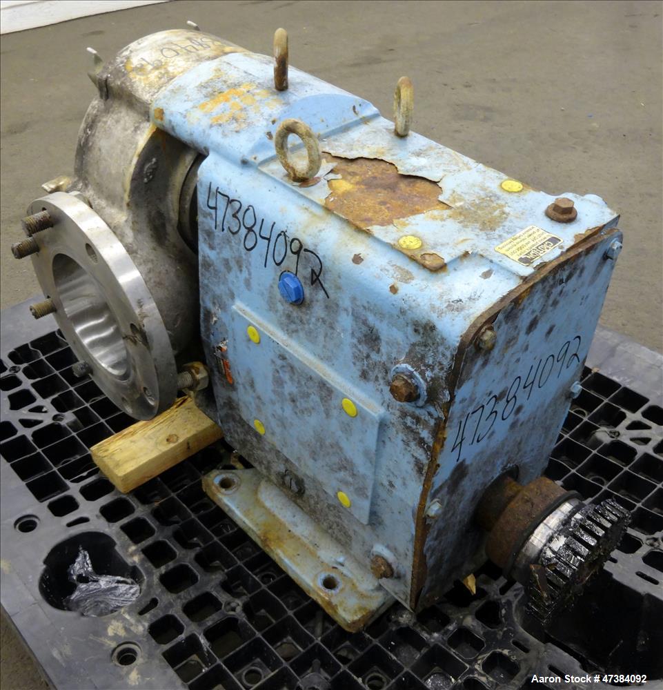 Used Waukesha Rotary Positive Displacement Pump, Model 320, Stainless Steel.