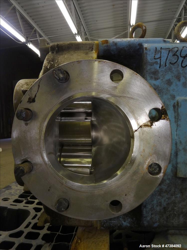 Used Waukesha Rotary Positive Displacement Pump, Model 320, Stainless Steel.
