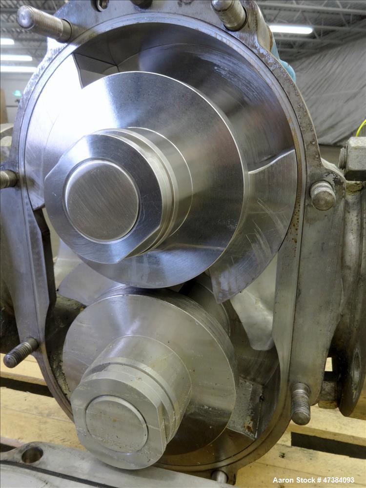 Used Waukesha Rotary Positive Displacement Pump, Model 320, Stainless Steel.