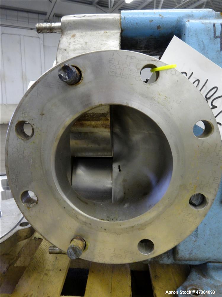 Used Waukesha Rotary Positive Displacement Pump, Model 320, Stainless Steel.