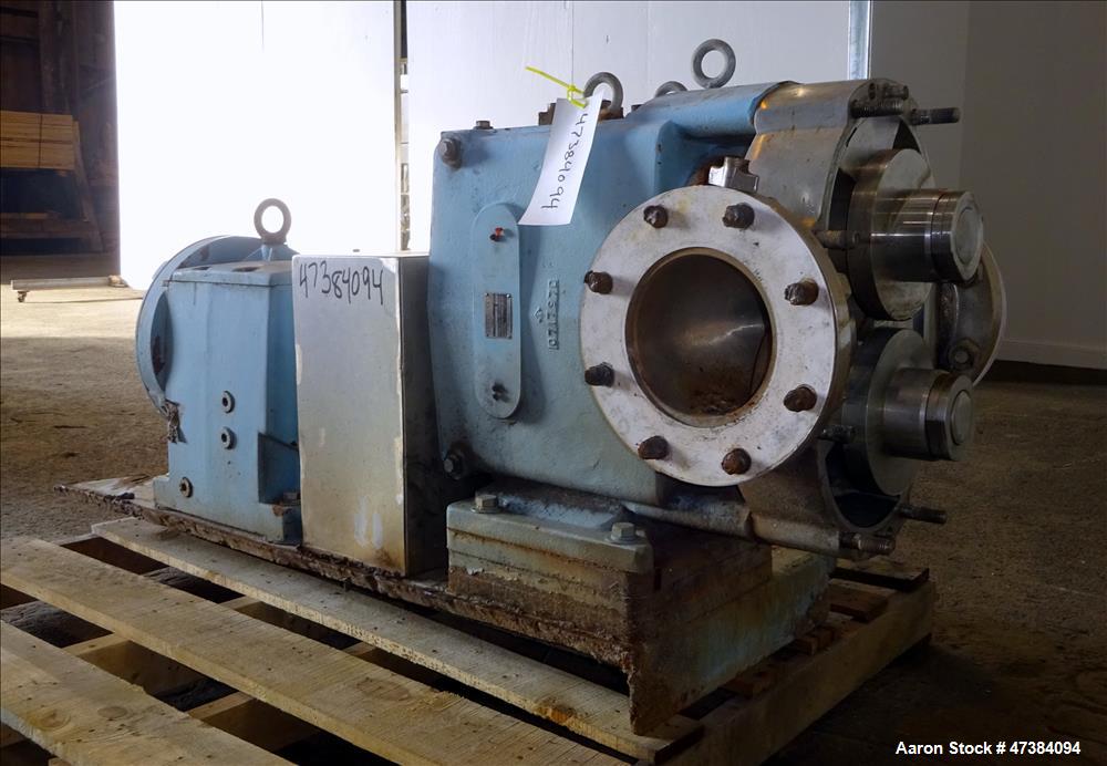 Used Waukesha Rotary Positive Displacement Pump, Model 320, 316 Stainless Steel