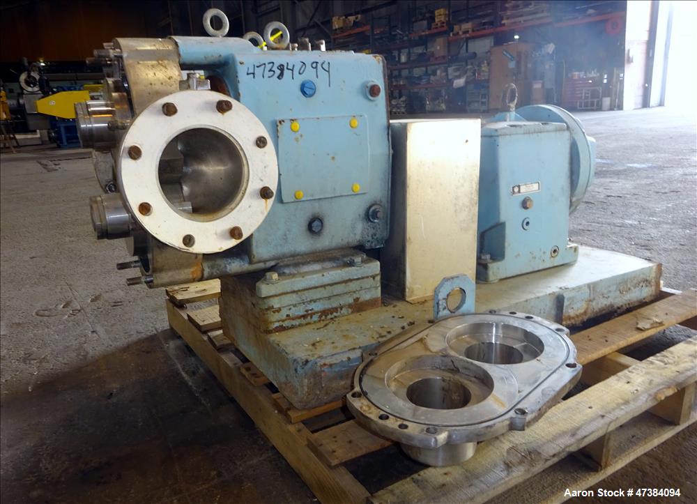 Used Waukesha Rotary Positive Displacement Pump, Model 320, 316 Stainless Steel