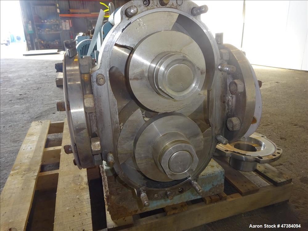 Used Waukesha Rotary Positive Displacement Pump, Model 320, 316 Stainless Steel