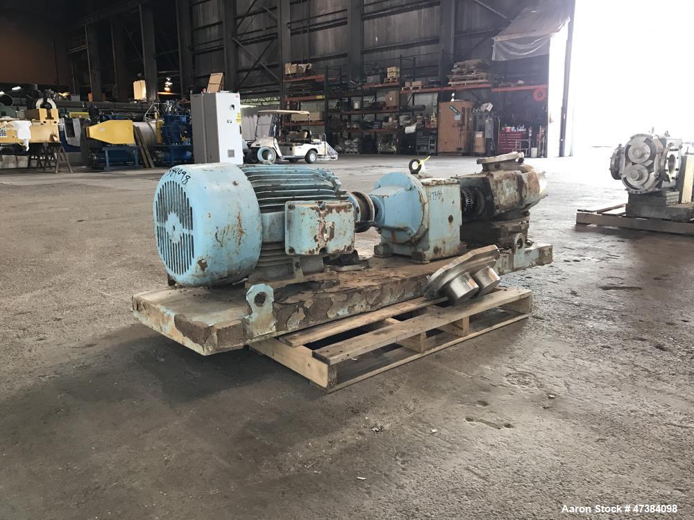 Used Waukesha Rotary Positive Displacement Pump, Model 320, 316 Stainless Steel