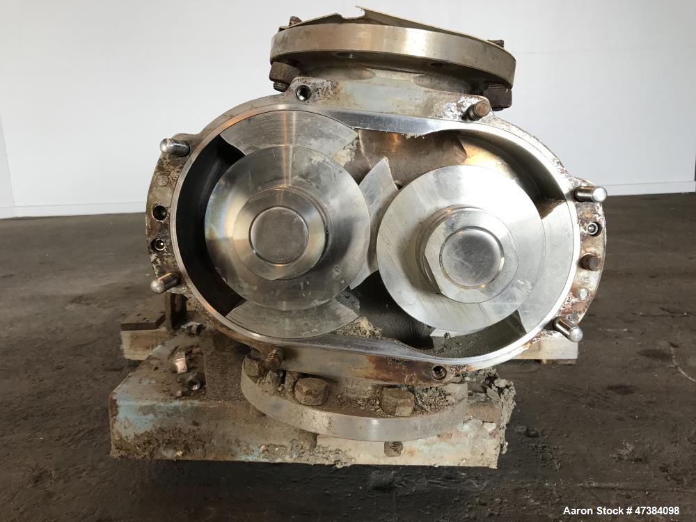 Used Waukesha Rotary Positive Displacement Pump, Model 320, 316 Stainless Steel