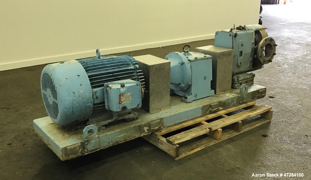 Used Waukesha Rotary Positive Displacement Pump, Model 320, 316 Stainless Steel